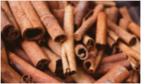 A mound of cinnamon sticks